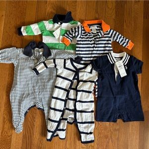Ralph Lauren baby not lot of 5 one piece polo outfits